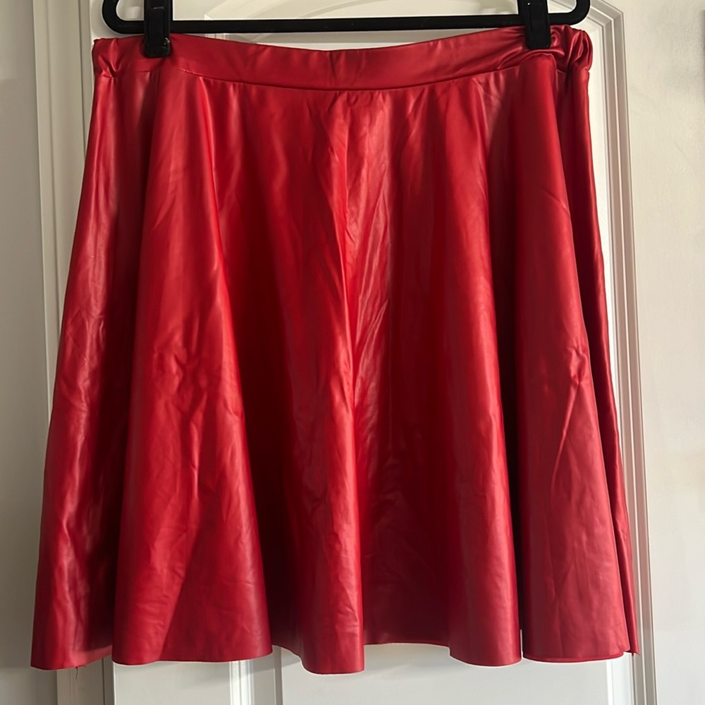 NY Invasion faux leather skirt women’s 3X